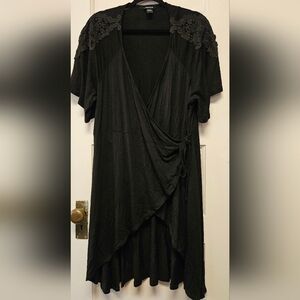 Torrid Black Wrap Dress Women's Plus Size 2XL